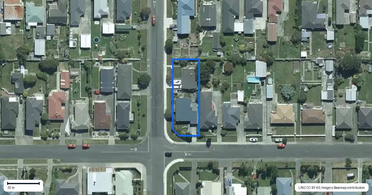 Property context map for 124 Dome Street, Newfield, Invercargill