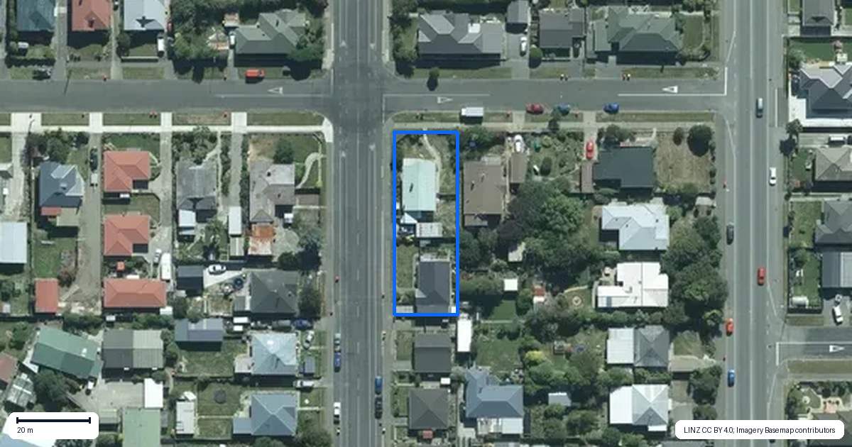 Property context map for 340 Ness Street, Appleby, Invercargill