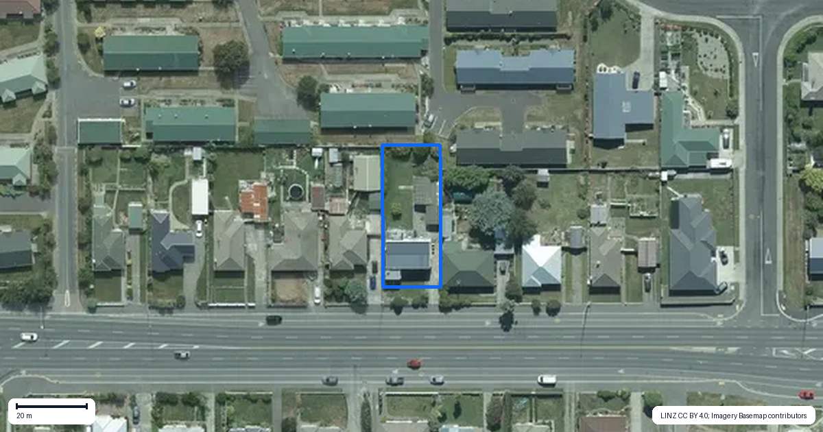 Property context map for 518 Tweed Street, Newfield, Invercargill