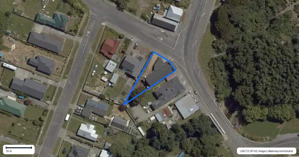 Property context map for 3A Orawia Road, Tuatapere