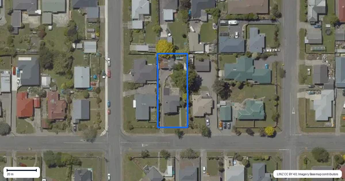 Property context map for 24 Queen Street, Winton