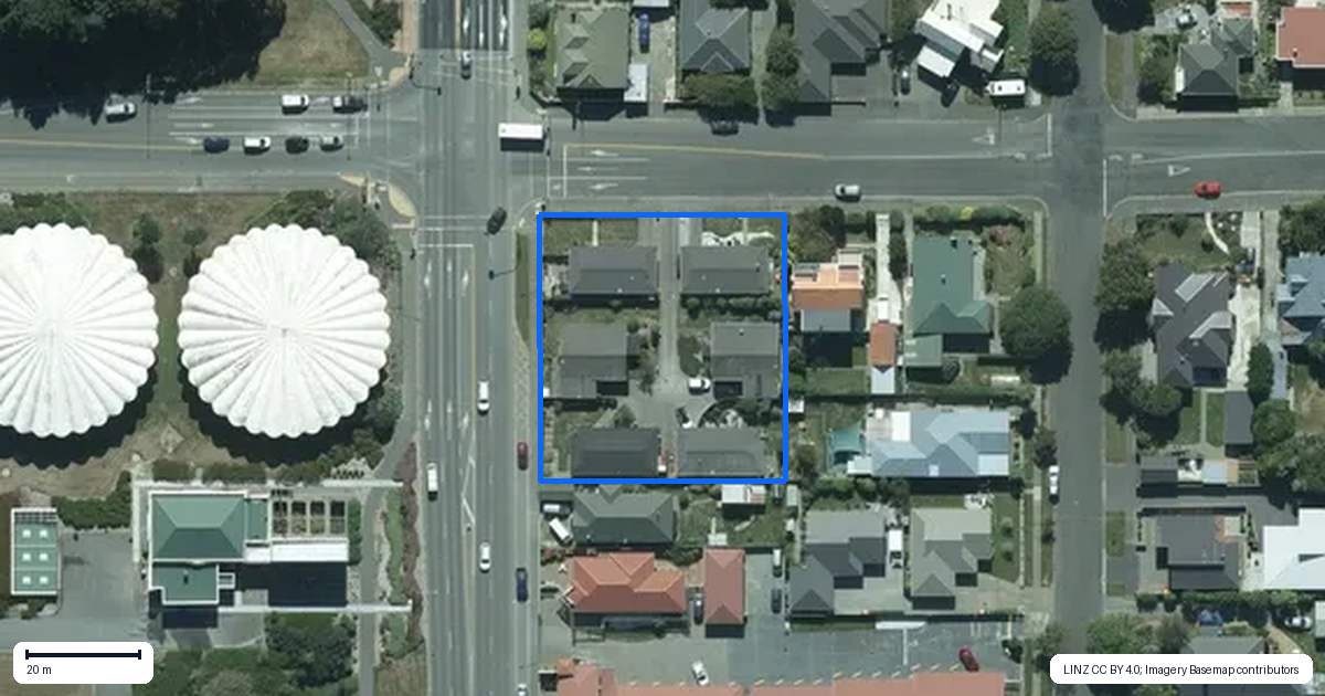 Property context map for 205 Gala Street, Richmond, Invercargill