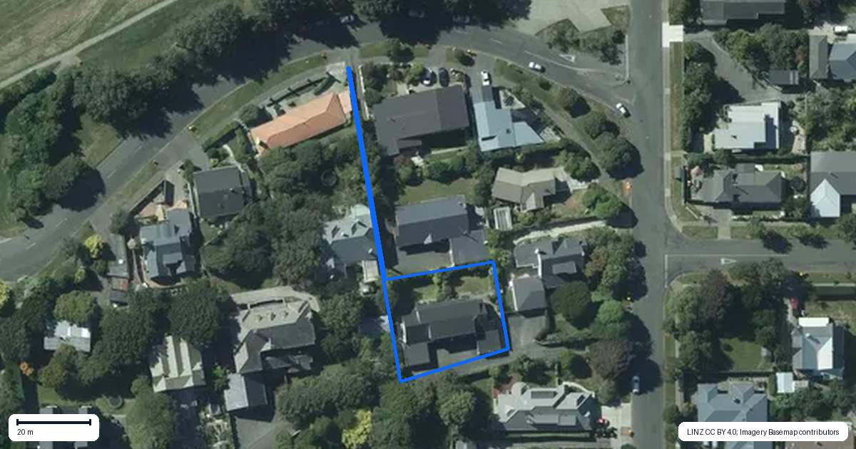 Property context map for 43 Holywood Lane, Gladstone, Invercargill