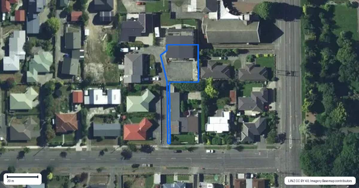 Property context map for 3C William Street, Gore