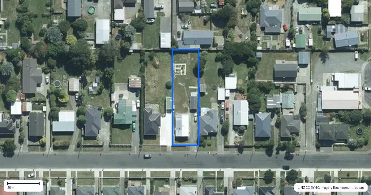 Property context map for 96 Oreti Street, Kingswell, Invercargill