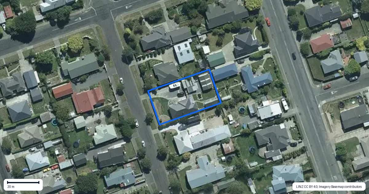 Property context map for 54 Anglem Street, Hawthorndale, Invercargill