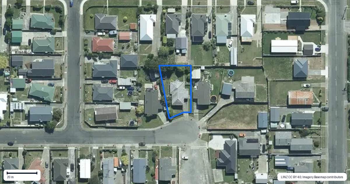 Property context map for 18 Waiau Place, Kingswell, Invercargill