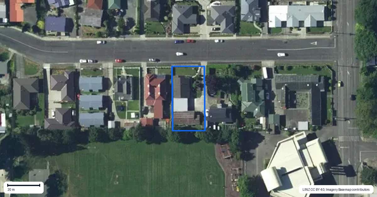 Property context map for 6A Canning Street, Gore