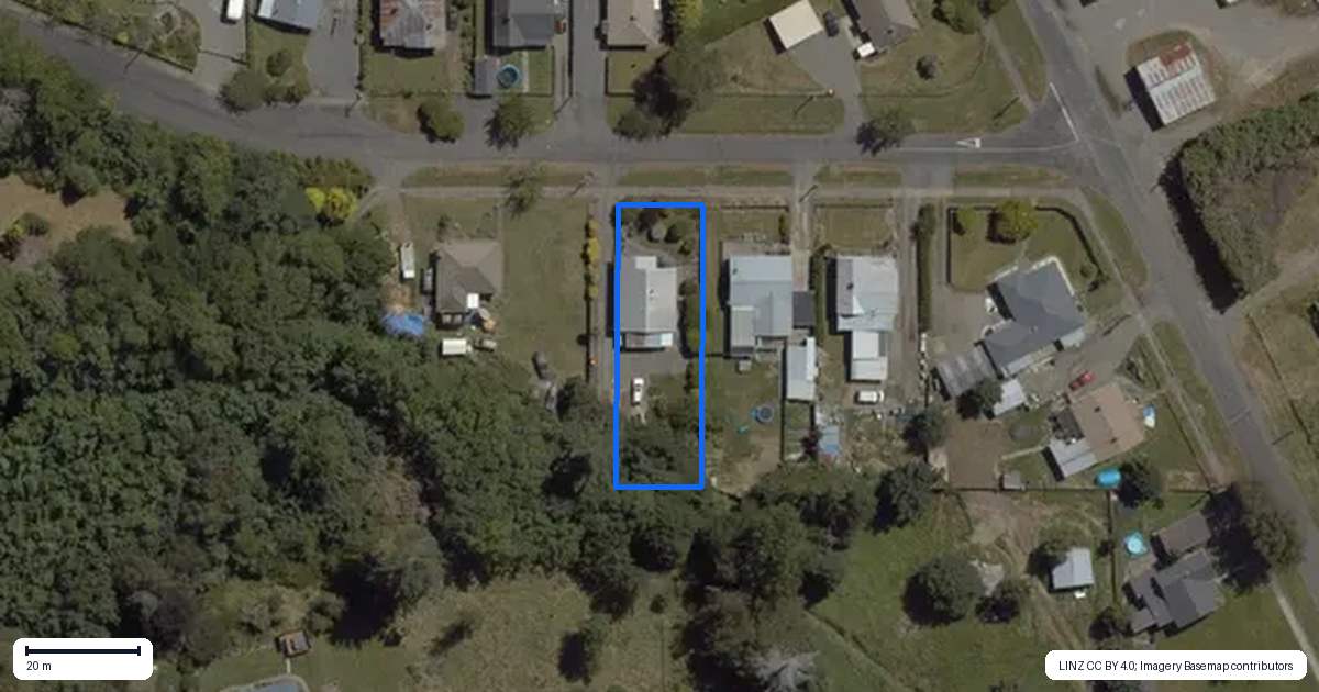 Property context map for 7 Katrine Street, Otautau