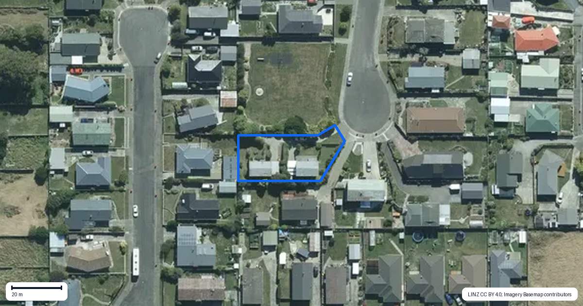 Property context map for 15 Seddon Place, Kingswell, Invercargill