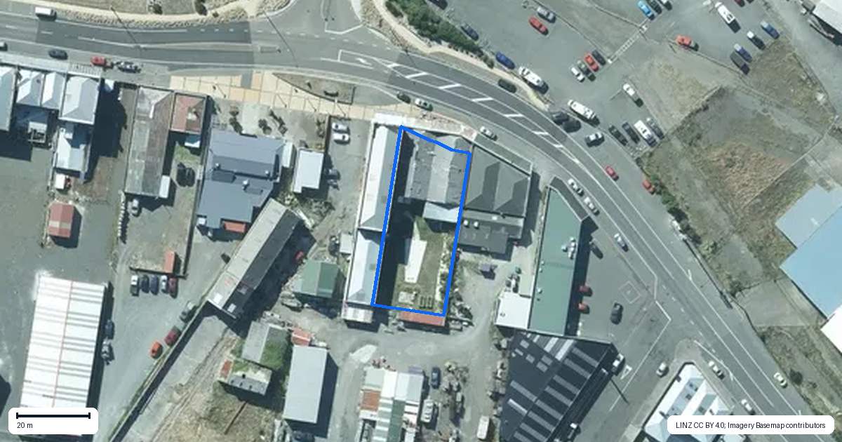 Property context map for 70 Gore Street, Bluff