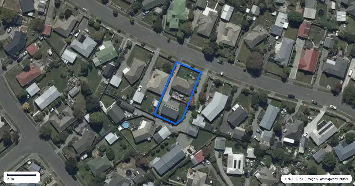 Property context map for 21 Charles Upham Avenue, Hillmorton, Christchurch