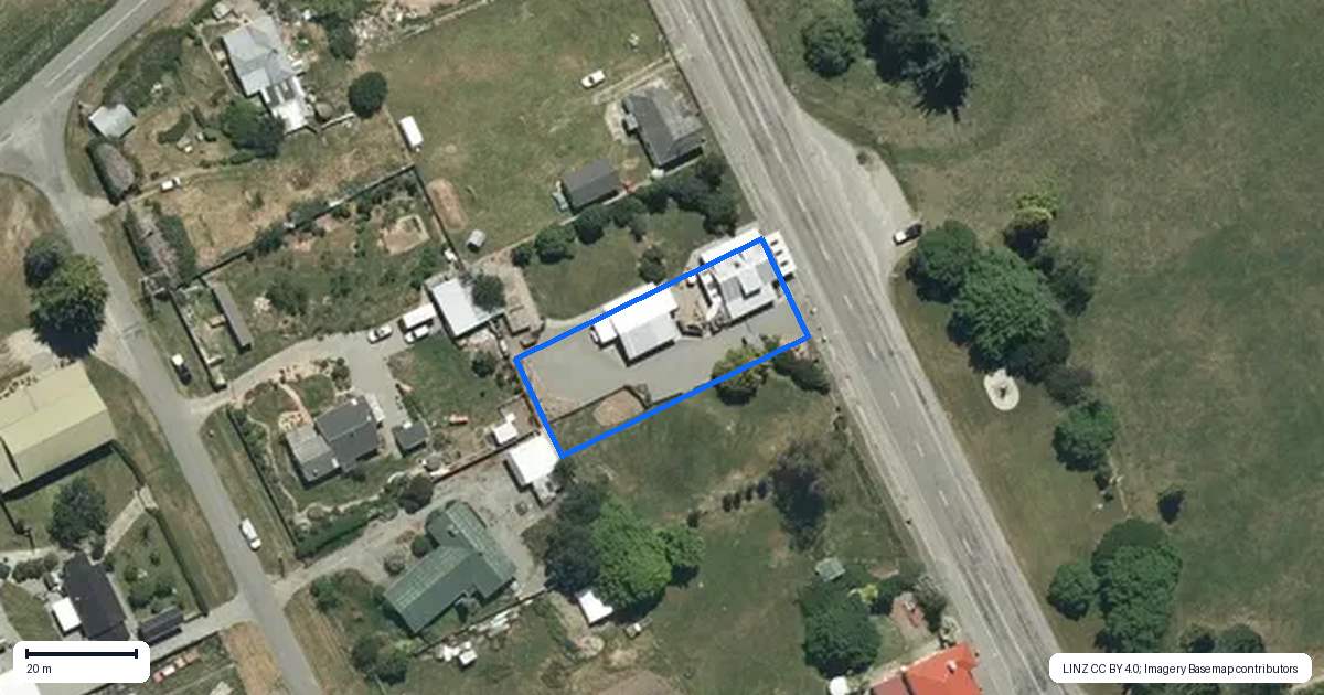Property context map for 1556 Albury-Fairlie Road, Albury