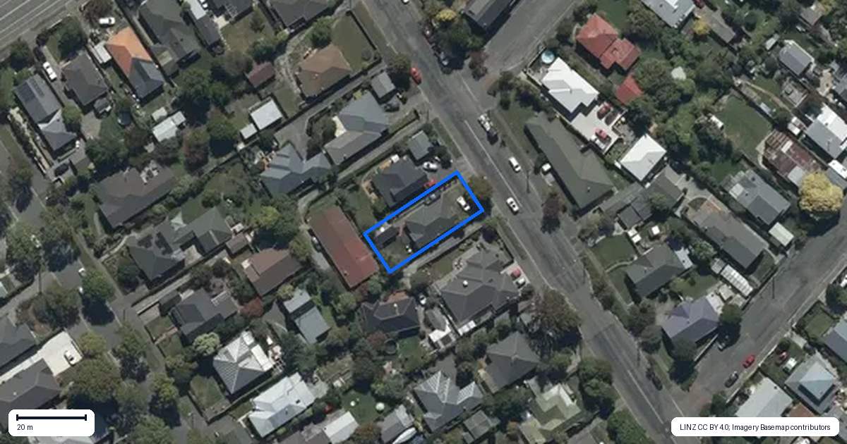 Property context map for 99 Flockton Street, Mairehau, Christchurch