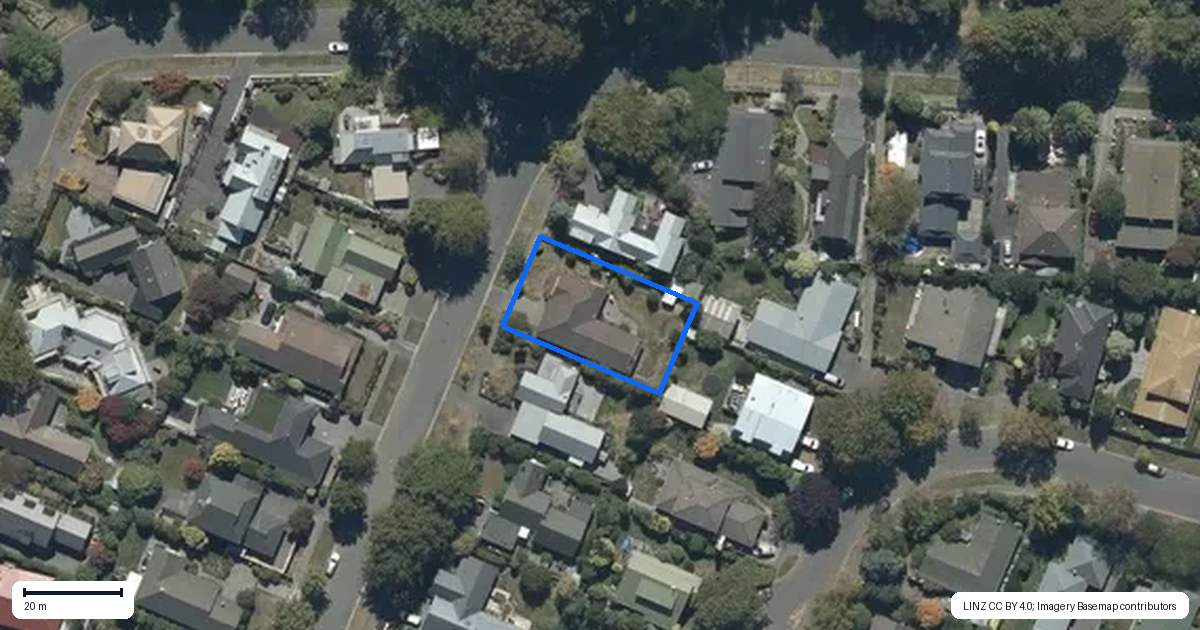 Property context map for 40 Corfe Street, Ilam, Christchurch