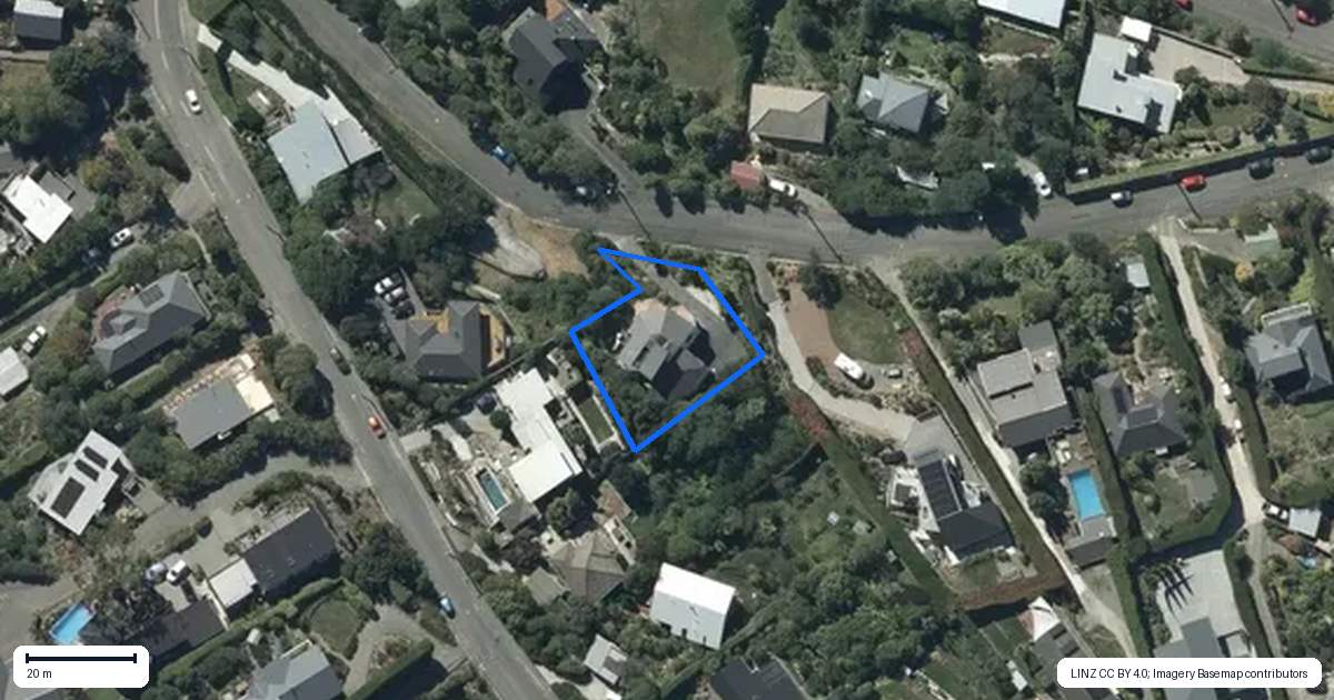 Property context map for 89 Aotea Terrace, Huntsbury, Christchurch
