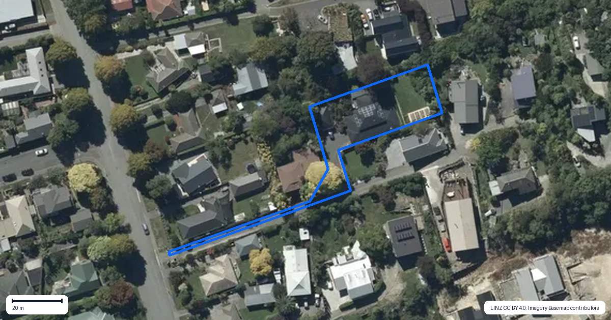 Property context map for 43A Bowenvale Avenue, Cashmere, Christchurch