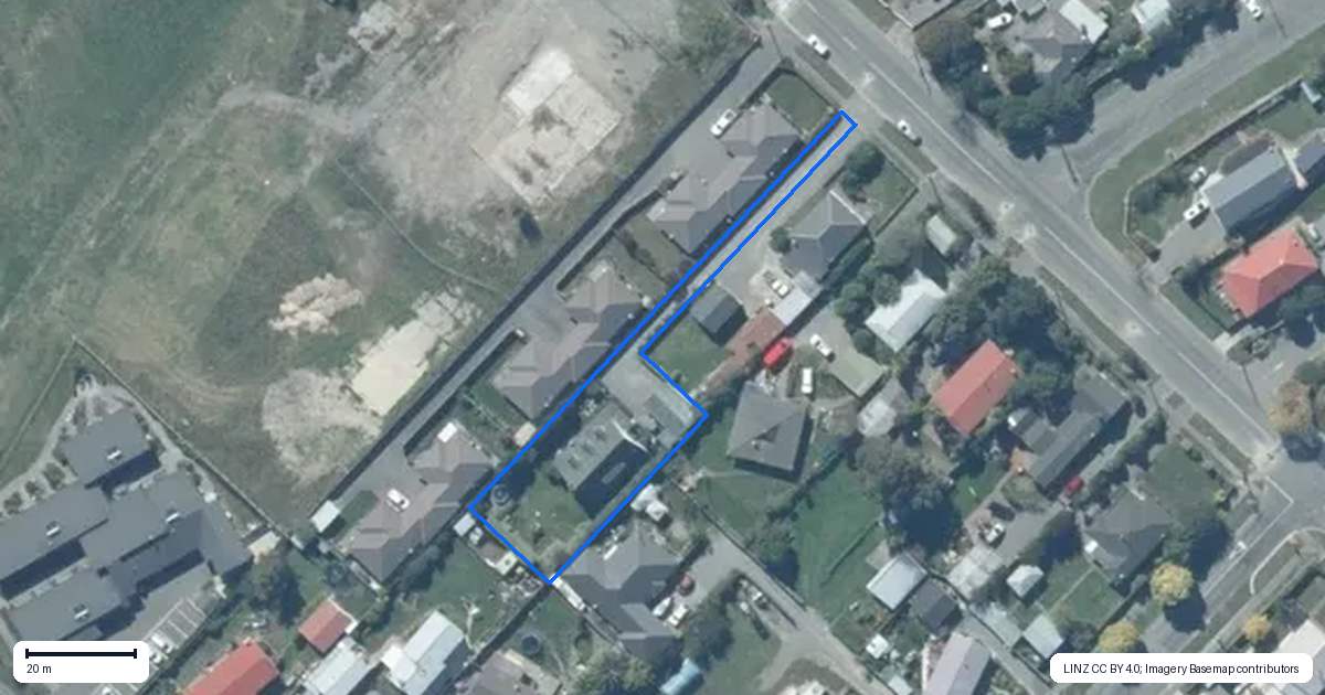 Property context map for 21A Leeston and Lake Road, Leeston