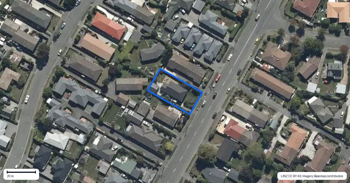 Property context map for 155 Highsted Road, Casebrook, Christchurch
