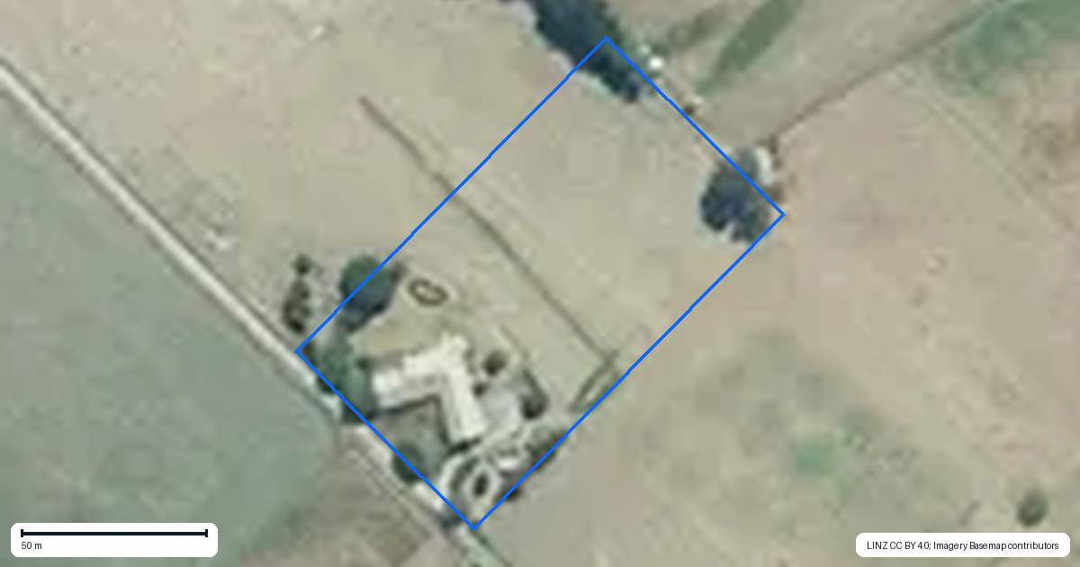 Property context map for 90 Rolling Ridges Road, Levels Valley, Timaru