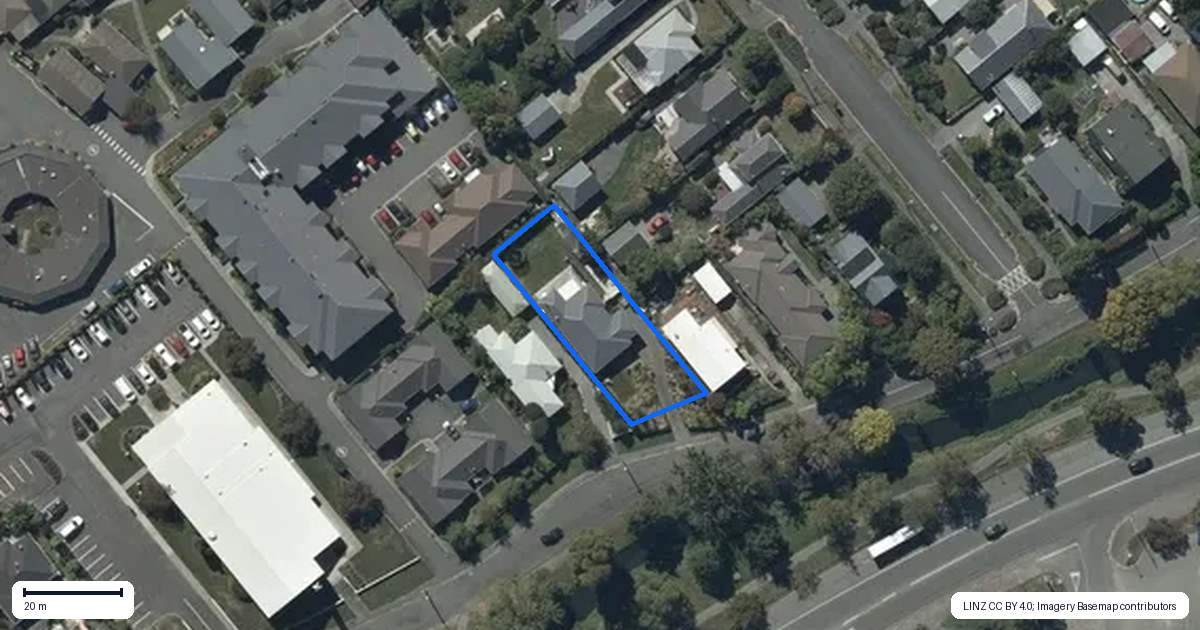 Property context map for 93 Ashgrove Terrace, Somerfield, Christchurch