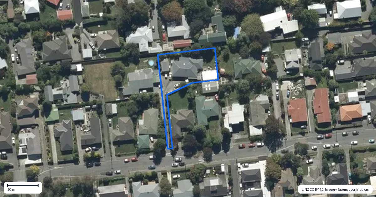 Property context map for 21 Hanrahan Street, Upper Riccarton, Christchurch