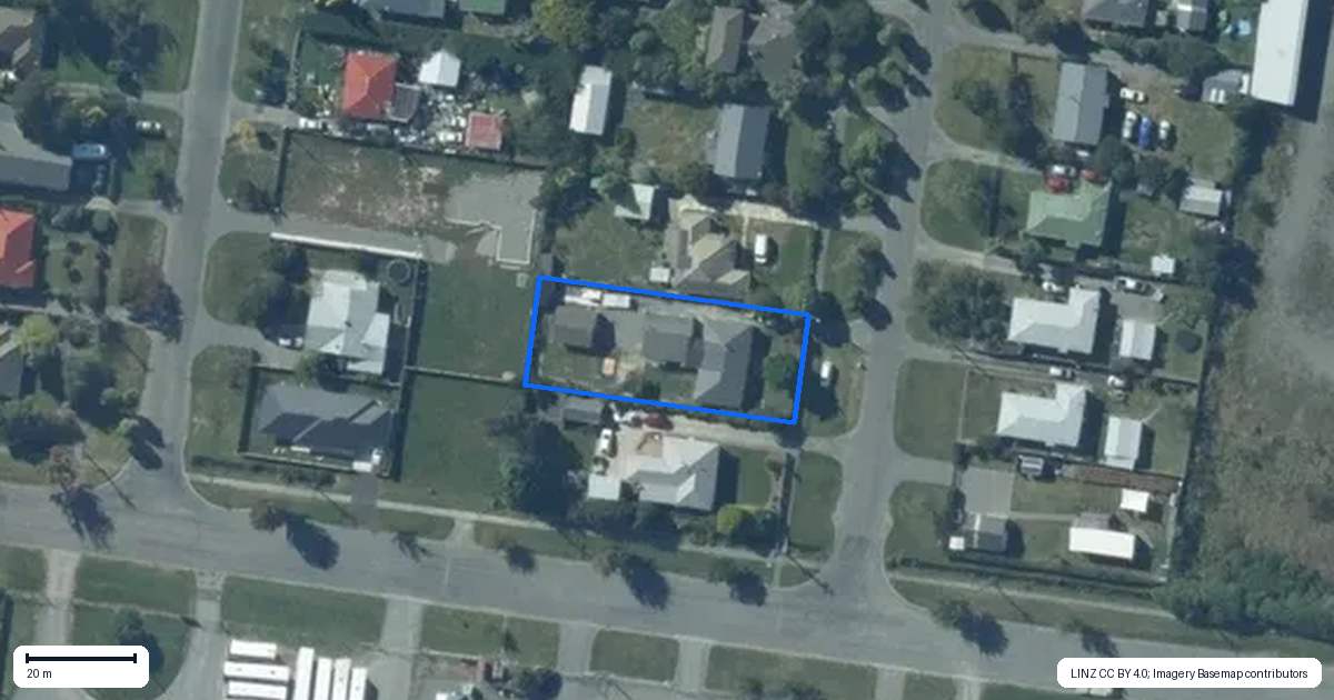 Property context map for 14 Ritso Street, Darfield