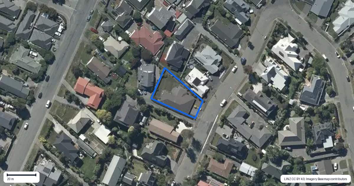 Property context map for 47 Townshend Crescent, Halswell, Christchurch