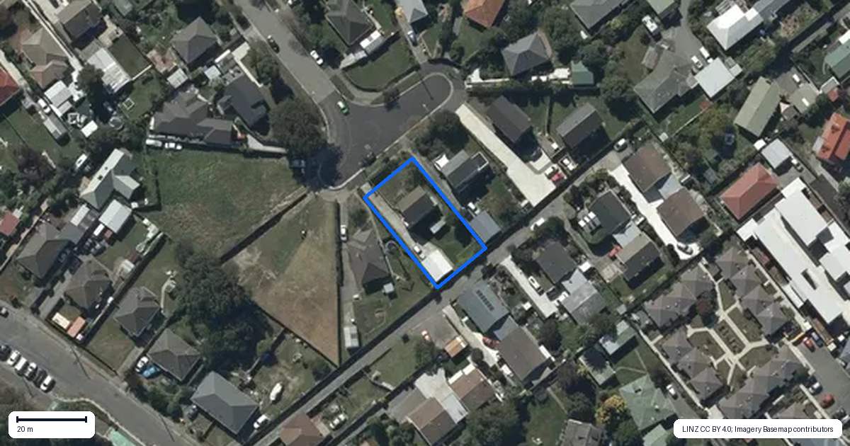 Property context map for 18 Bayley Place, Spreydon, Christchurch