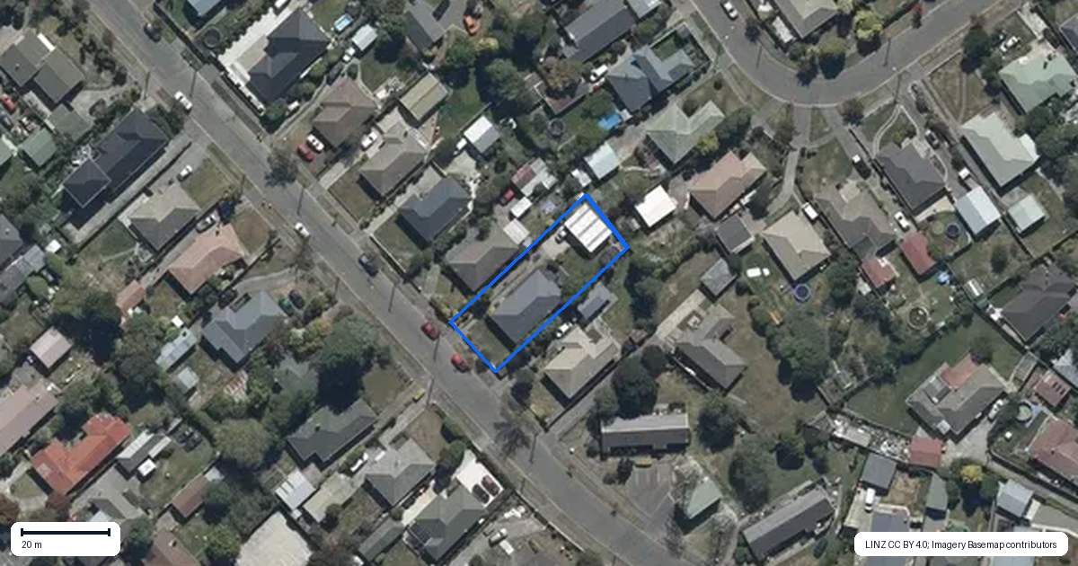 Property context map for 17 Mooray Avenue, Bishopdale, Christchurch