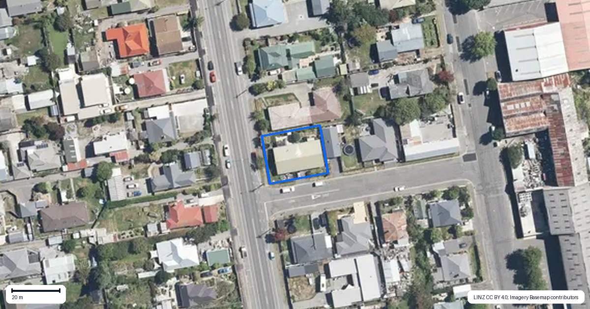 Property context map for 56B Ashley Street, Rangiora