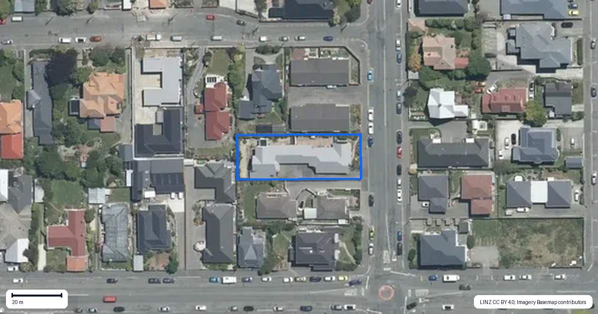 Property context map for 78A Grey Road, Timaru
