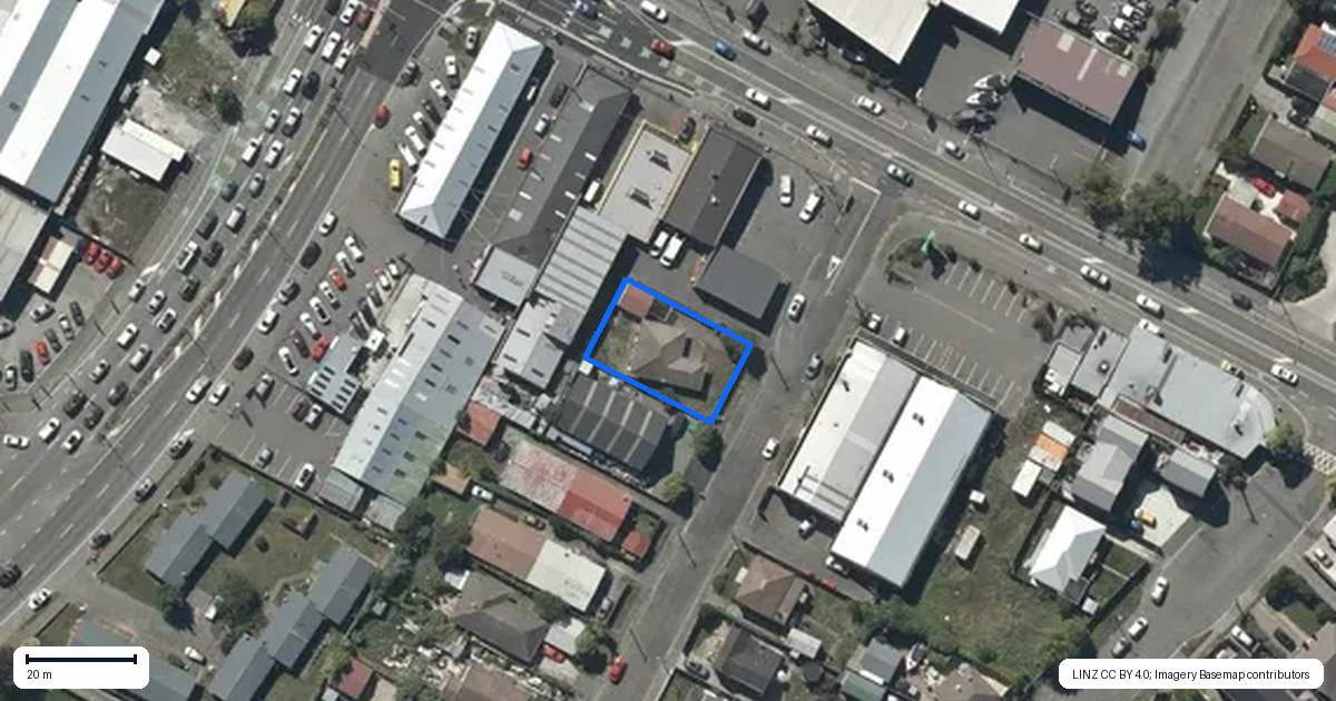Property context map for 8 Hart Street, Woolston, Christchurch
