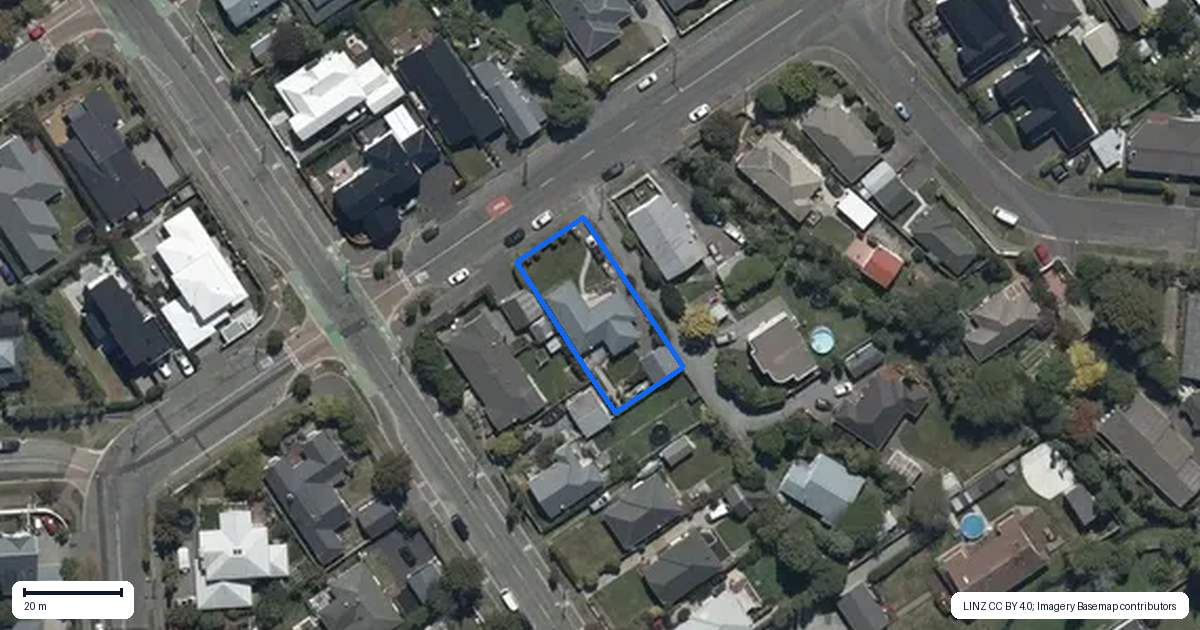 Property context map for 4 McFaddens Road, St Albans, Christchurch