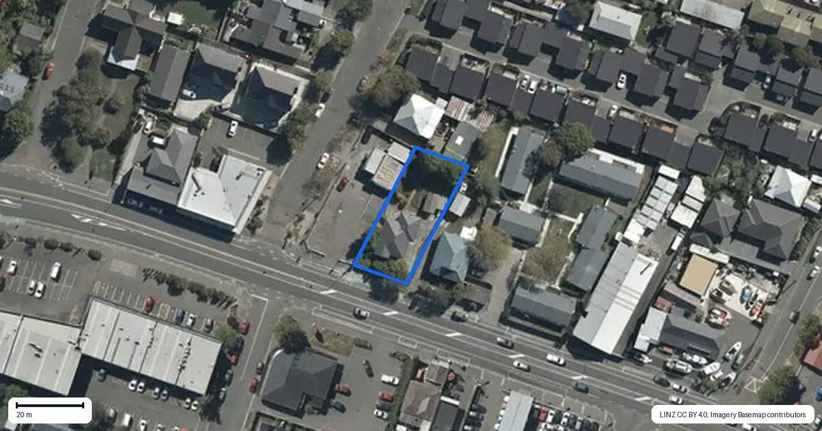Property context map for 257 Ferry Road, Waltham, Christchurch