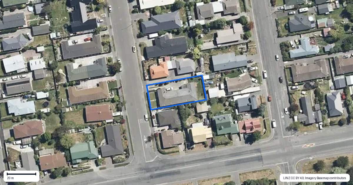 Property context map for 4A Kinley Street, Rangiora