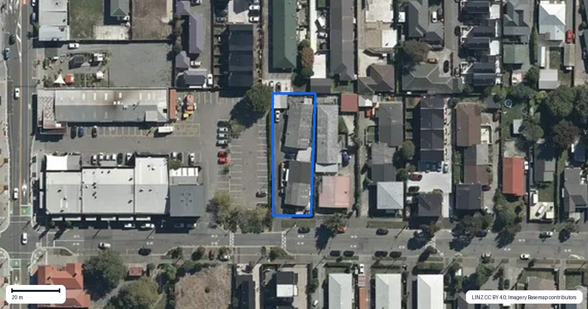 Property context map for 3/417 Worcester Street, Linwood, Christchurch