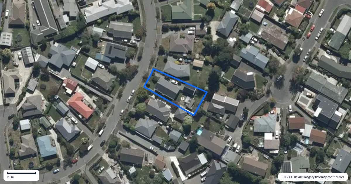 Property context map for 43 Stackhouse Avenue, Bishopdale, Christchurch