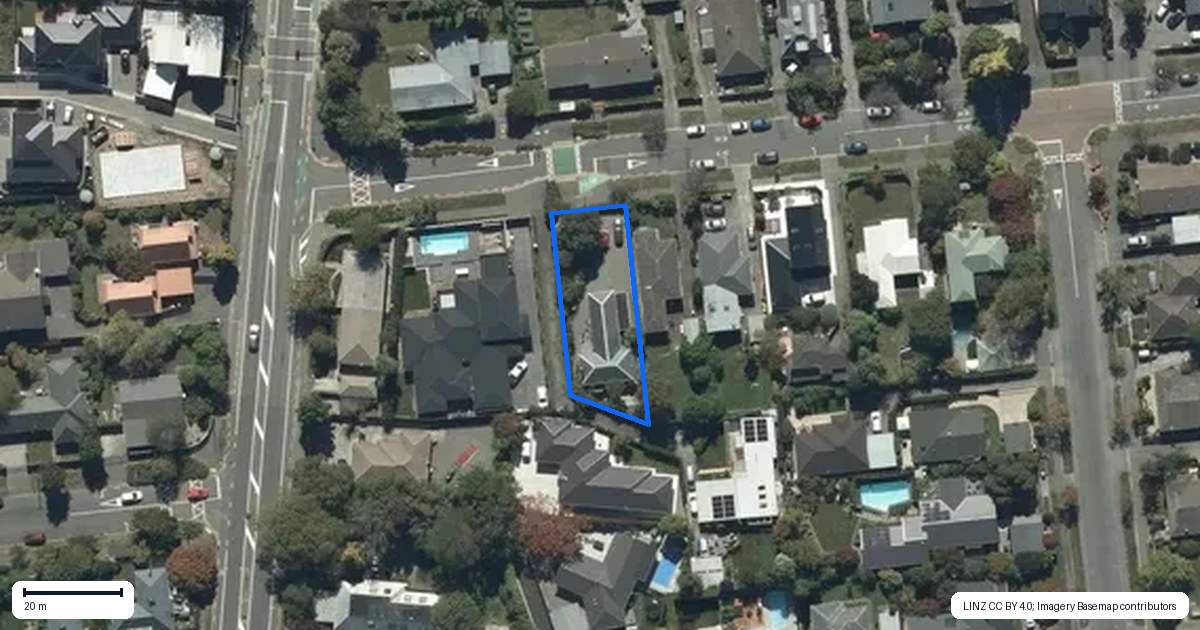 Property context map for 105A Hinau Street, Riccarton, Christchurch
