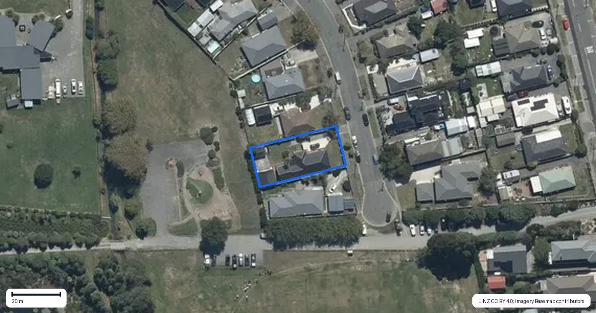 Property context map for 5 Greenhaven Drive, Burwood, Christchurch