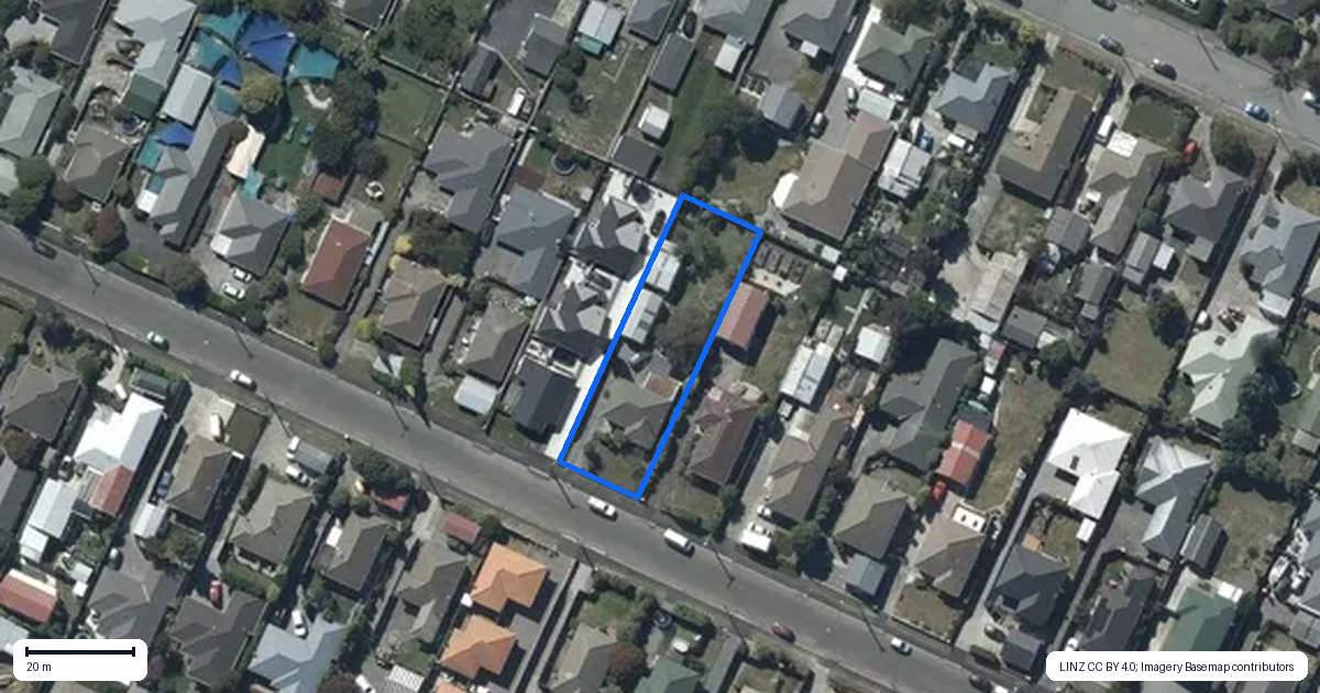 Property context map for 20 Nottingham Avenue, Halswell, Christchurch