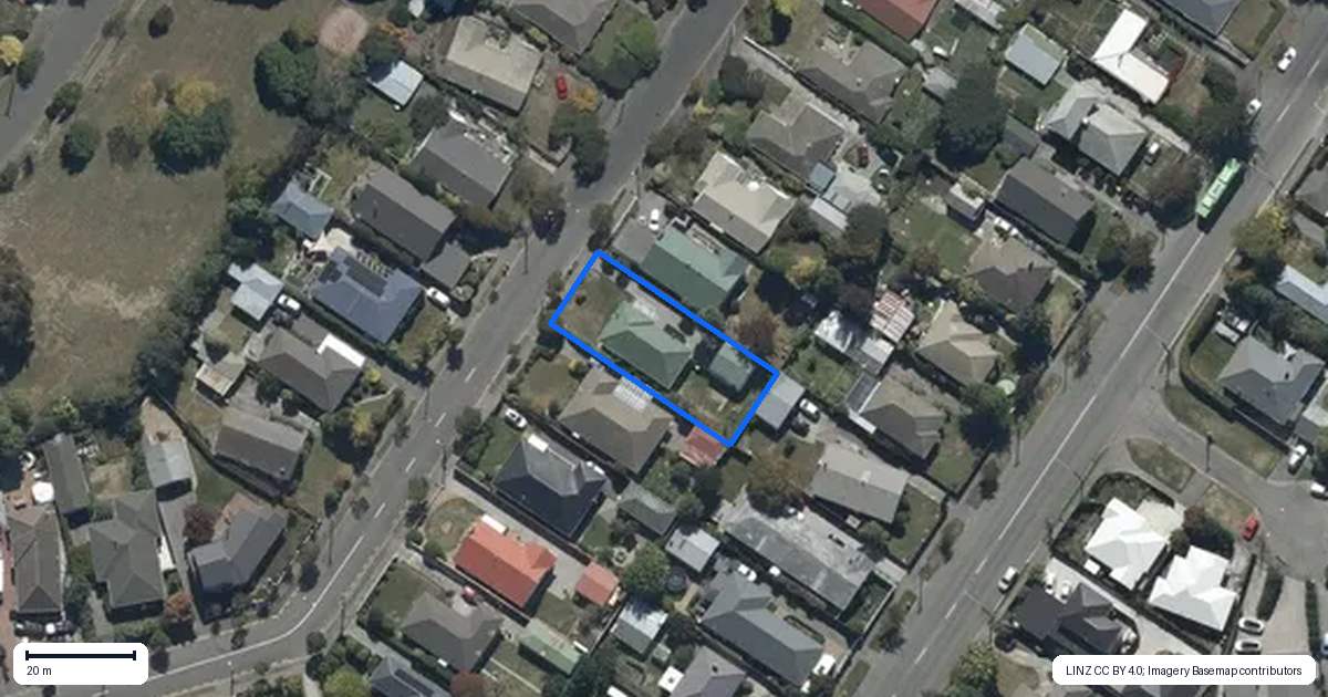 Property context map for 37 Springbank Street, Bryndwr, Christchurch