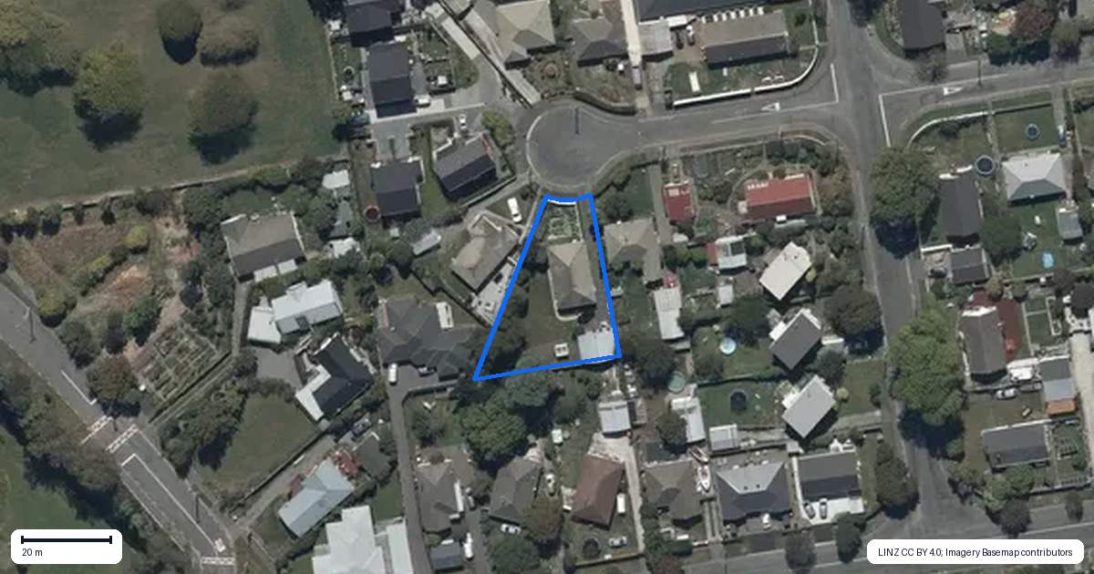 Property context map for 6 Westcott Street, Dallington, Christchurch