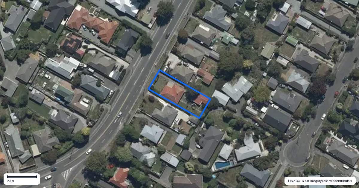 Property context map for 322 Greers Road, Bishopdale, Christchurch