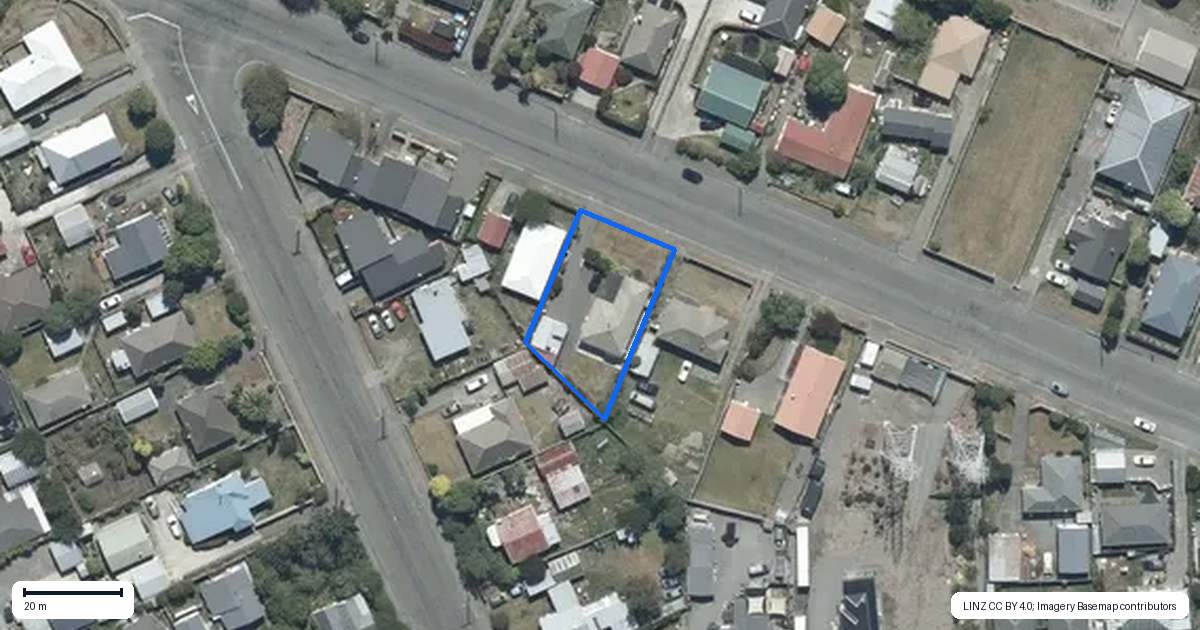 Property context map for 37 Moffett Street, Islington, Christchurch