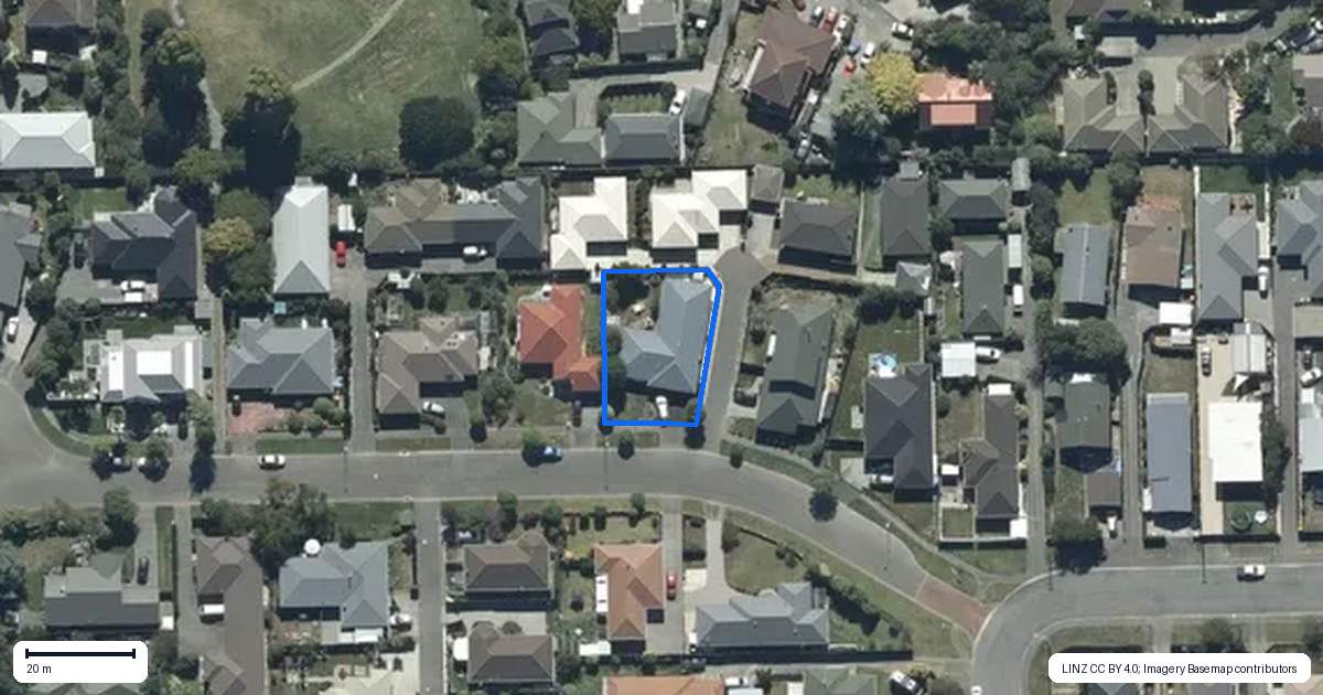 Property context map for 10 Beauford Place, Parklands, Christchurch
