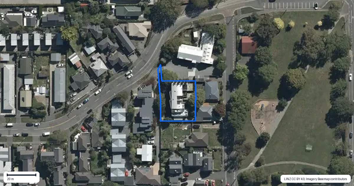 Property context map for 66A London Street, Richmond, Christchurch