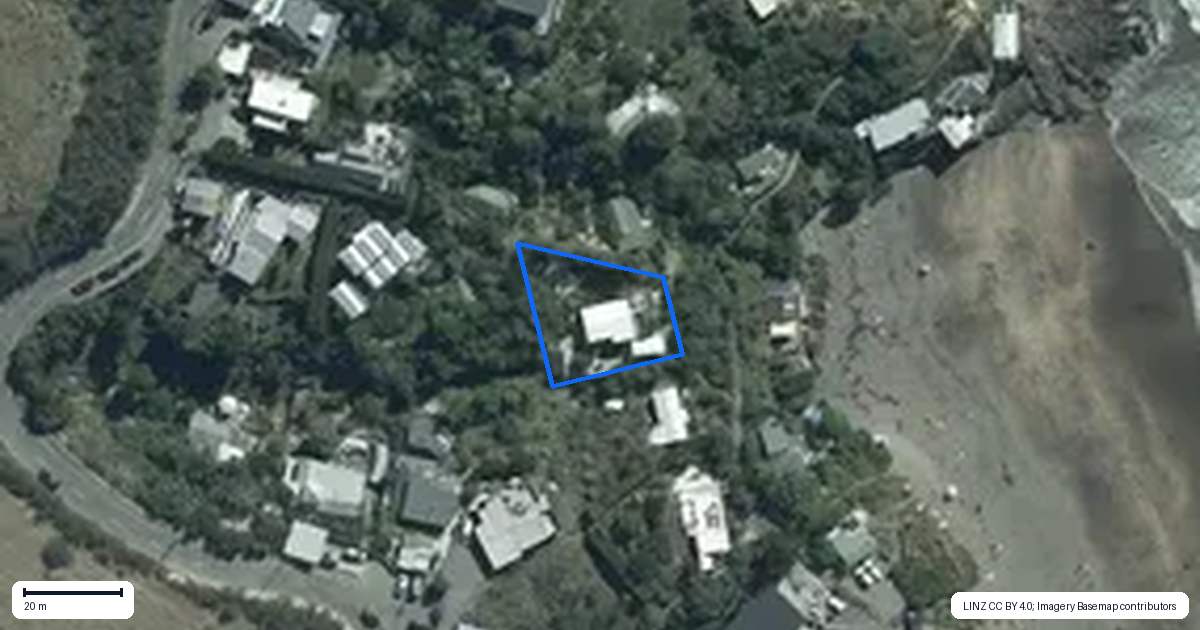 Property context map for 237 Taylors Mistake Road, Te Onepoto / Taylors Mistake, Christchurch