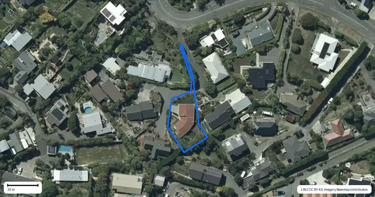 Property context map for 202C Mt Pleasant Road, Mount Pleasant, Christchurch