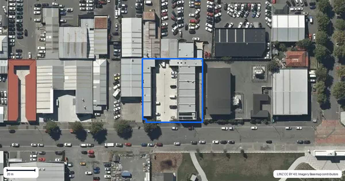 Property context map for 1/31 Stevens Street, Waltham, Christchurch